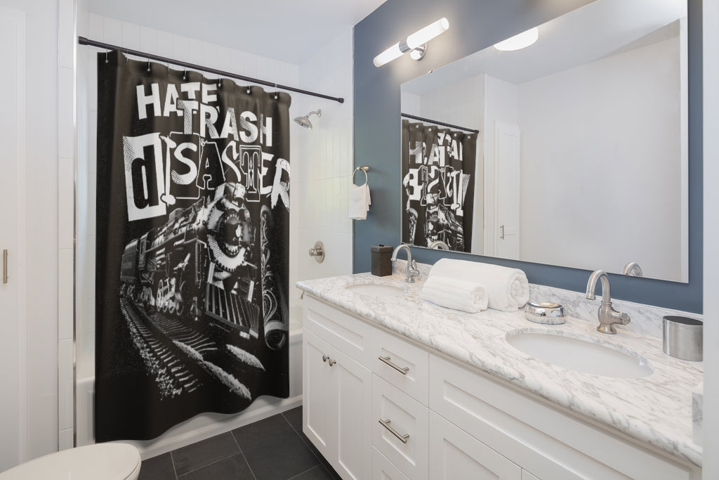 Hate Trash Disaster Shower Curtains
