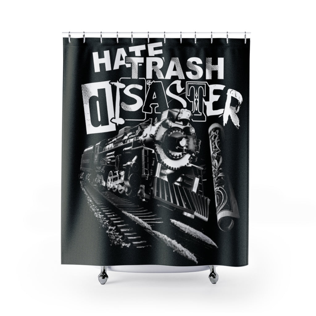 Hate Trash Disaster Shower Curtains